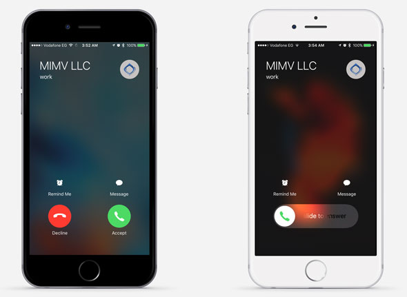 الاتصال عن طريق تطبيقات المحادثة في iOS 10
