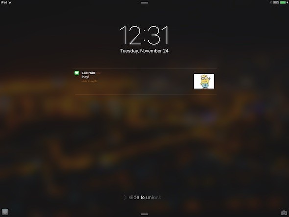 Screen iPad