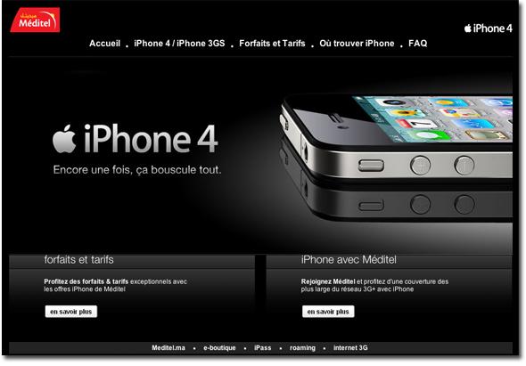 aantal Mens bescherming iPhone 4 officieel in Marokko - De iPhone 4 zal officieel verkrijgbaar zijn  in Marokko