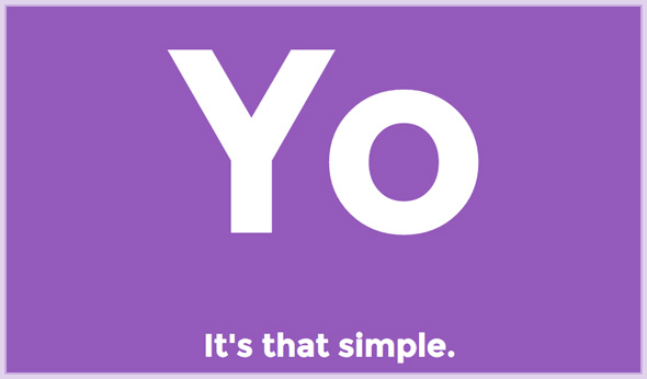 تطبيق "Yo" عندما ينجح الـ لا شيء
