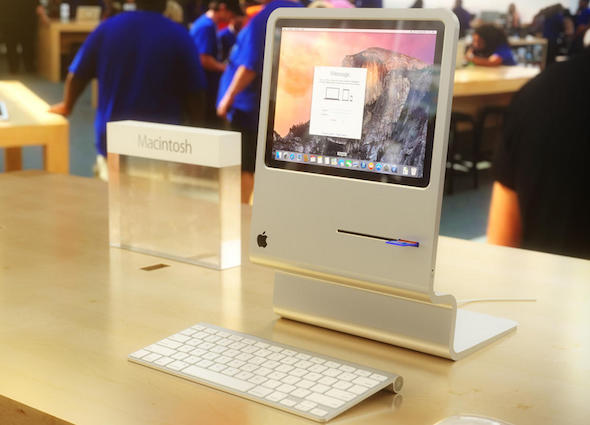 تصور لـ iMac يحاكي جيل ماكنتوش الأول