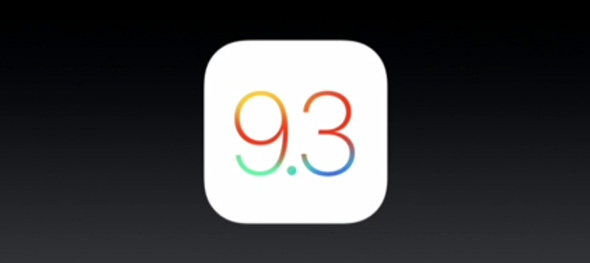 أبل تصدر التحديث iOS 9.3
