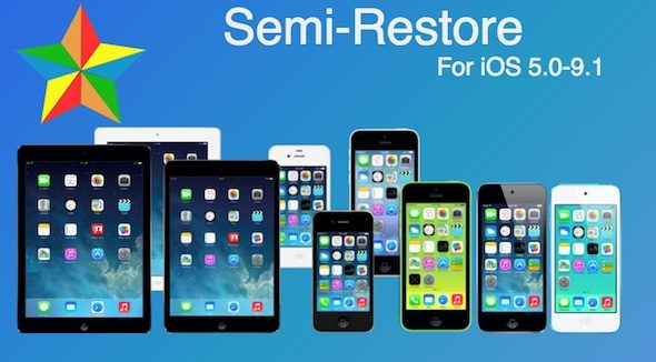 IOS 9 के लिए जारी किए गए पुनर्स्थापना के बिना एक पुनर्स्थापना उपकरण