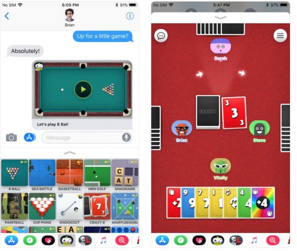 ألعاب يمكنك لعبها مع اصدقائك على iMessage