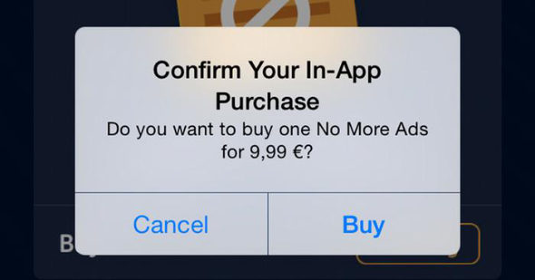in-app purchase