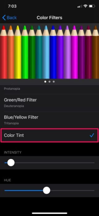 Πώς να χρησιμοποιήσετε φίλτρα χρωμάτων σε iPhone και iPad