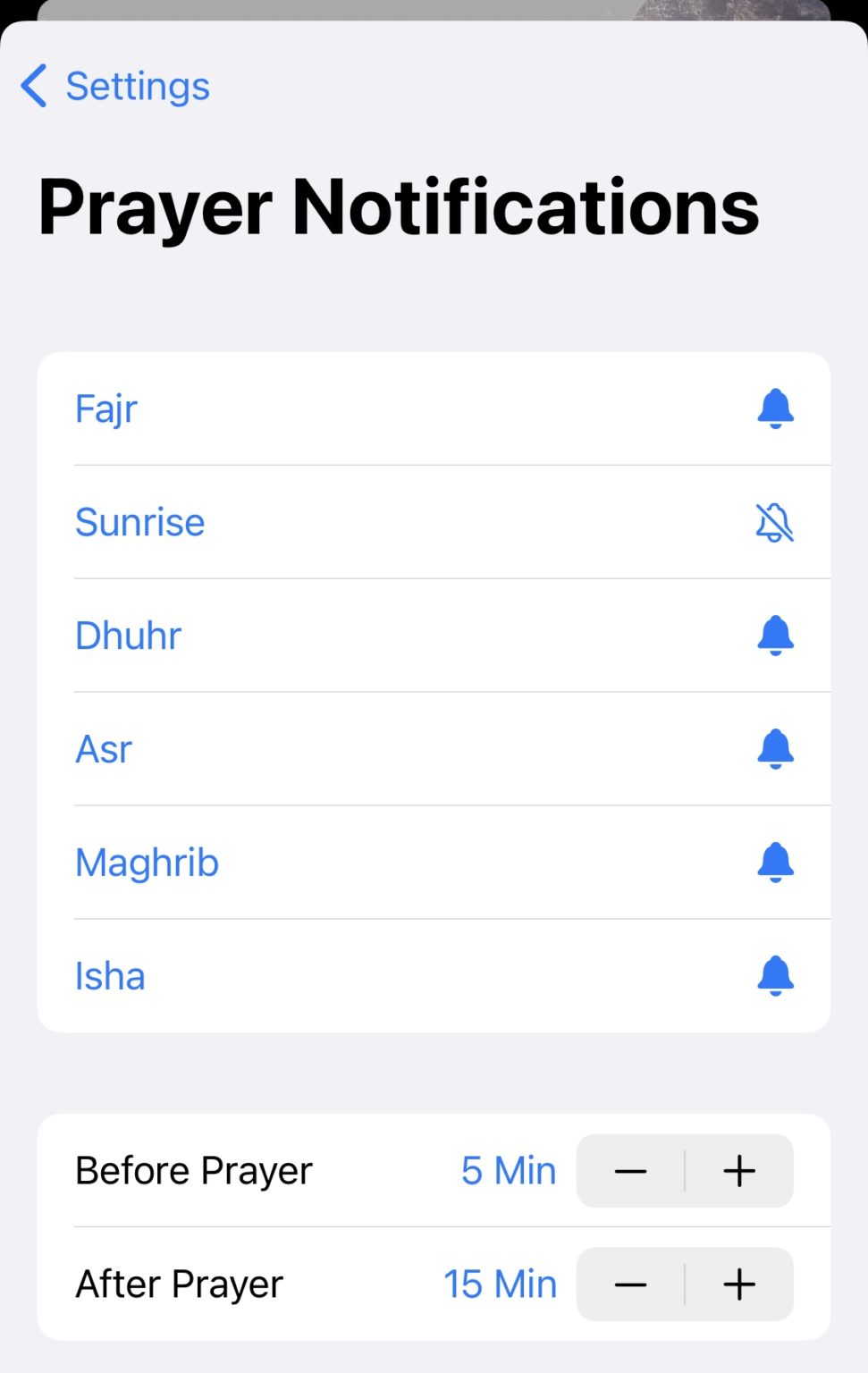 L'application des heures de prière aujourd'hui - iPhone Islam