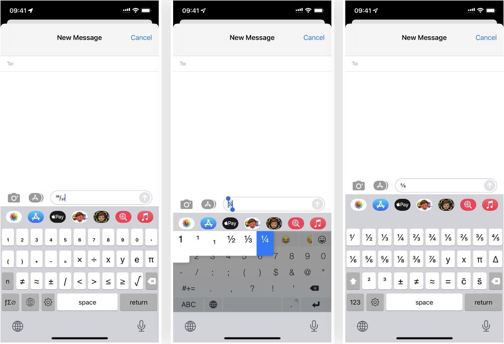 how-to-write-fractions-using-the-iphone-keyboard-iphone-islam