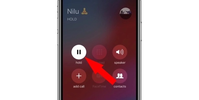 How to put a call on hold on the iPhone and not just mute the microphone -  iPhone Islam