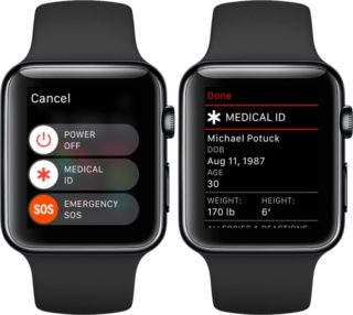 Apple Watch medical ID