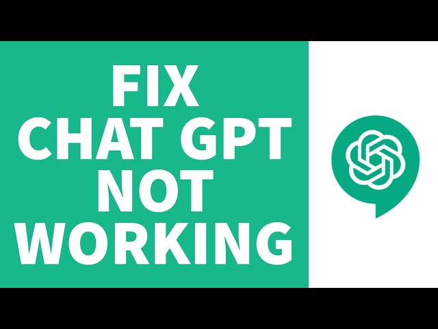 chat GPT werkt niet
