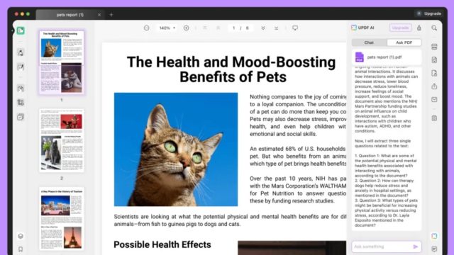 From iPhoneIslam.com, the health and mood-boosting benefits of pets have been improved through AI-based language support and services.