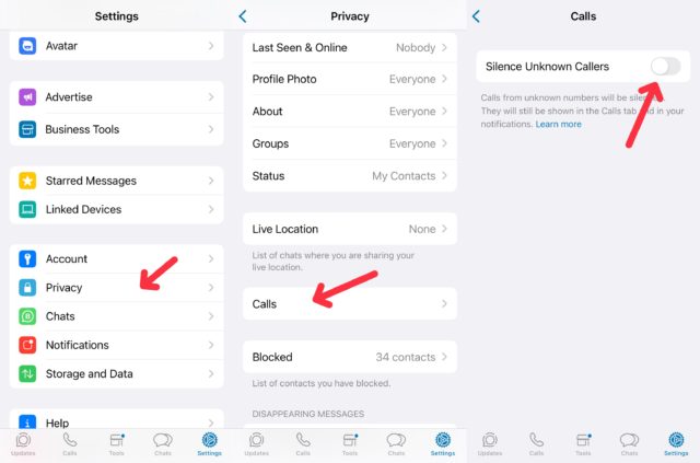 iPhoneIslam.com에서, iOS 10에서 알 수 없는 발신자를 침묵시키는 방법.