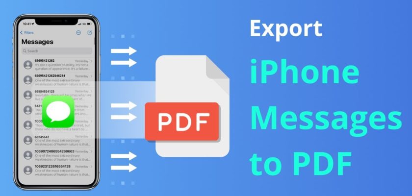 iPhoneIslam.com에서 다양한 방법을 사용하여 iPhone 메시지를 PDF로 내보냅니다.