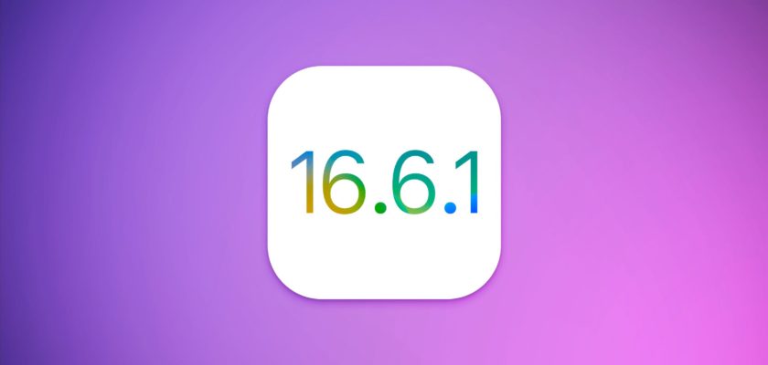 Em iPhoneIslam.com, o aplicativo 16.6.1 em um fundo roxo exibe os motivos para atualizar seu dispositivo para iOS 16.6.1 imediatamente.