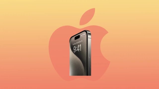 Em iPhoneIslam.com, o Apple iPhone é mostrado em um fundo laranja.