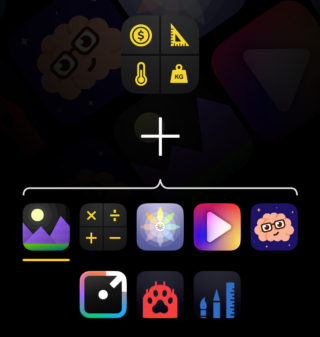 De iPhoneIslam.com, una captura de pantalla de una aplicación gratuita con iconos.