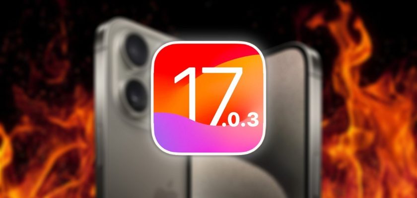Dari iPhoneIslam.com, iPhone 11 terbakar dengan logo pembaruan.