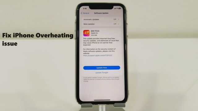 iPhoneislam.com से, iPhone की ओवरहीटिंग को ठीक करने के लिए iOS 17.0.3 को अपडेट करें।