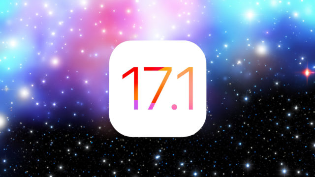 از iPhoneIslam.com، تصویر زمینه کهکشانی با آرم 17 1، شامل آخرین به‌روزرسانی‌های iOS و iPadOS 17.1 اپل.