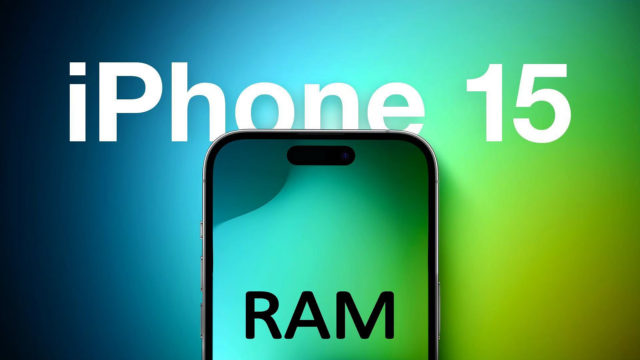 memória RAM do iphone 15