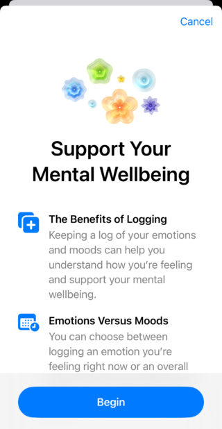 Từ iPhoneIslam.com, hãy ủng hộ ảnh chụp màn hình các tính năng sức khỏe tâm thần của bạn.