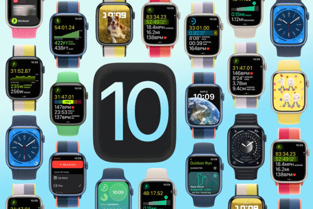 来自 iPhoneIslam.com，各种 Apple Watch 显示不同的颜色。