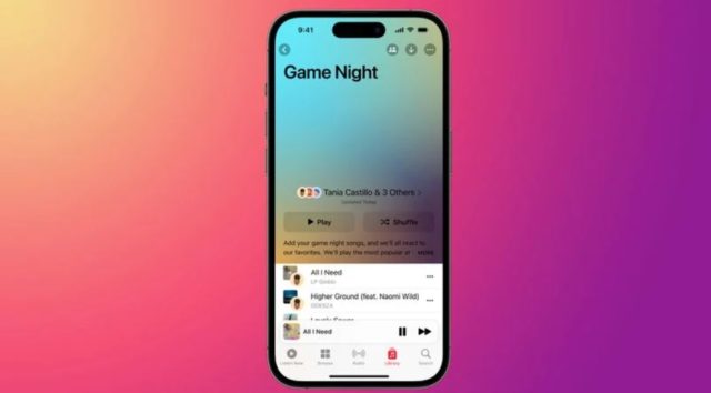 С сайта iPhoneIslam.com, iPhone со значком Game Night.