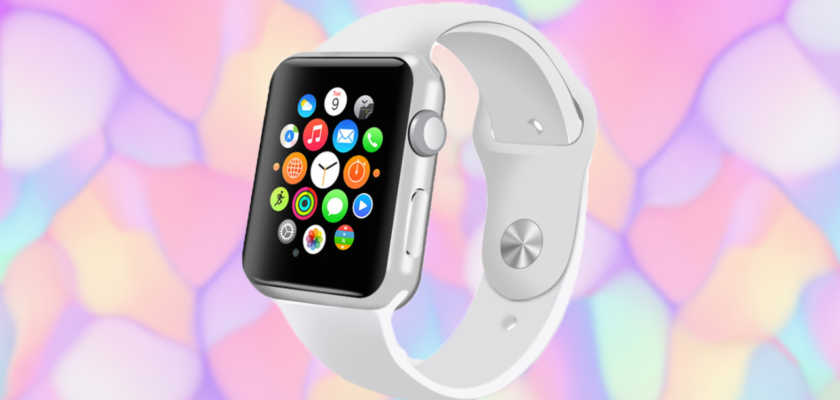Van iPhoneIslam.com, een Apple Watch met een kleurrijke achtergrond die nieuwe gebruikers kunnen verkennen en tips kunnen krijgen over het gebruik ervan.