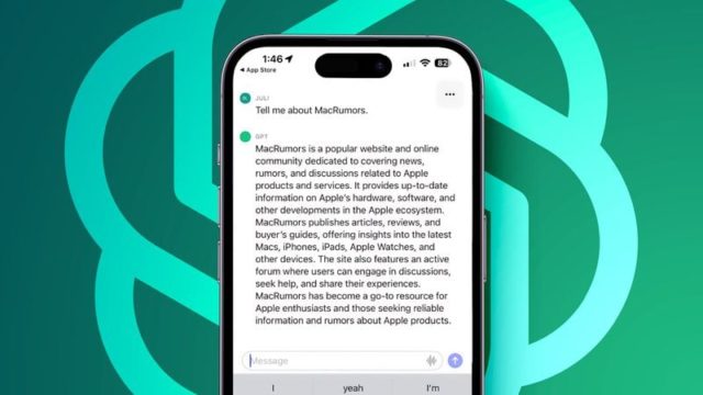 iPhoneIslam.com より、緑の背景にニュースを含むテキスト メッセージを表示する電話画面。