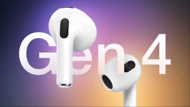 من iPhoneIslam.com، سماعتان من نوع Airpods مكتوب عليهما كلمة gen 4، ومن المتوقع أن تطلقهما شركة Apple في عام 2024.