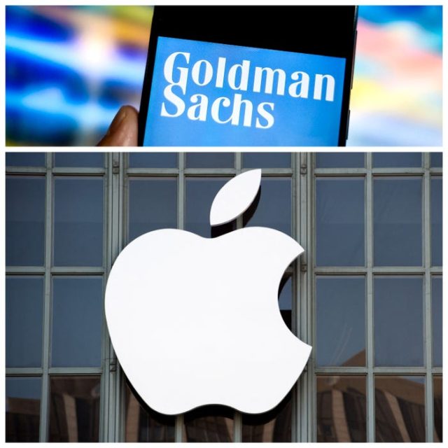 Dari iPhoneIslam.com, Deskripsi: Logo Goldman Sachs dan logo Apple.