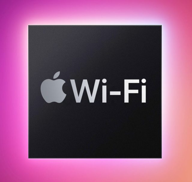 من iPhoneIslam.com، يظهر شعار شرائح الشبكة اللاسلكية على خلفية أرجوانية.