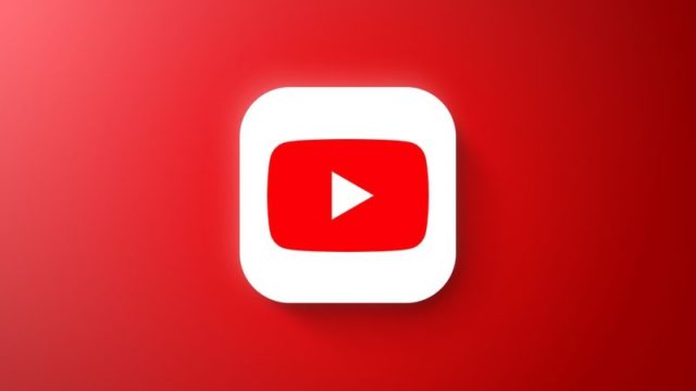 از iPhoneIslam.com، نماد YouTube در پس‌زمینه قرمز.