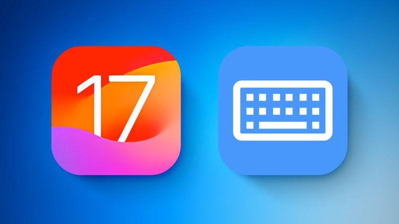 Z iPhoneIslam.com dwie ikony klawiatury na niebieskim tle związane z technologią.