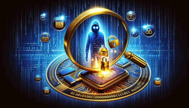 From iPhoneIslam.com, image of a person holding a magnifying glass and icons, exploring the world of Gold Digger.