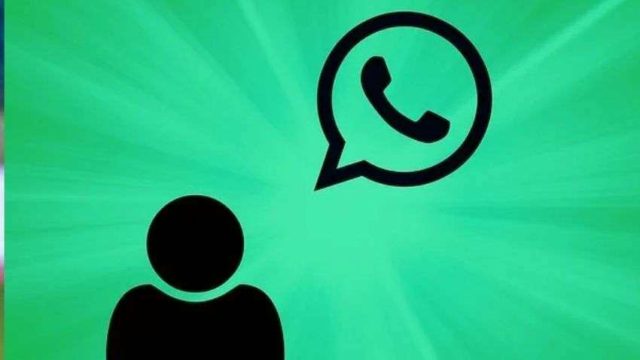 De iPhoneIslam.com, logotipo de Whatsapp con la silueta de una persona que muestra un objetivo adicional para los contactos.
