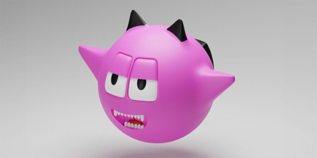 From iPhoneIslam.com, a pink toy with a devil face that features artificial intelligence powers.