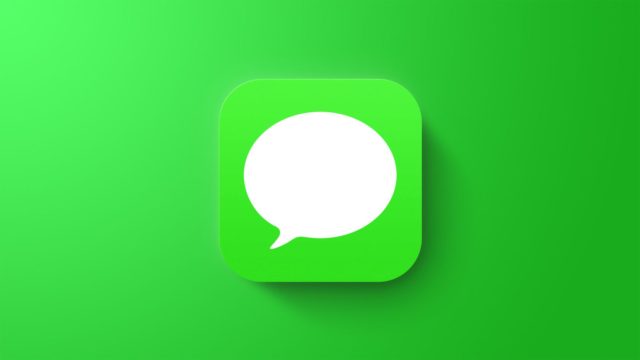 Từ iPhoneIslam.com, bản cập nhật iOS 17.4: Biểu tượng bong bóng lời thoại màu xanh lá cây trên nền xanh lục.