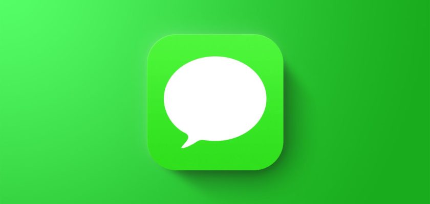 From iPhoneIslam.com, iOS 17.4 update: Green speech bubble icon on a green background.