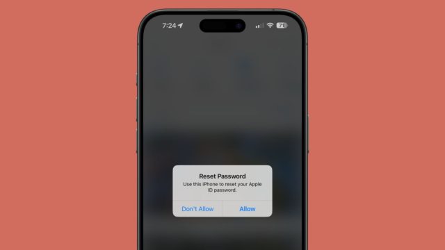 من iPhoneIslam.com، يتم عرض مطالبة إعادة تعيين كلمة المرور على شاشة iPhone في مارس.