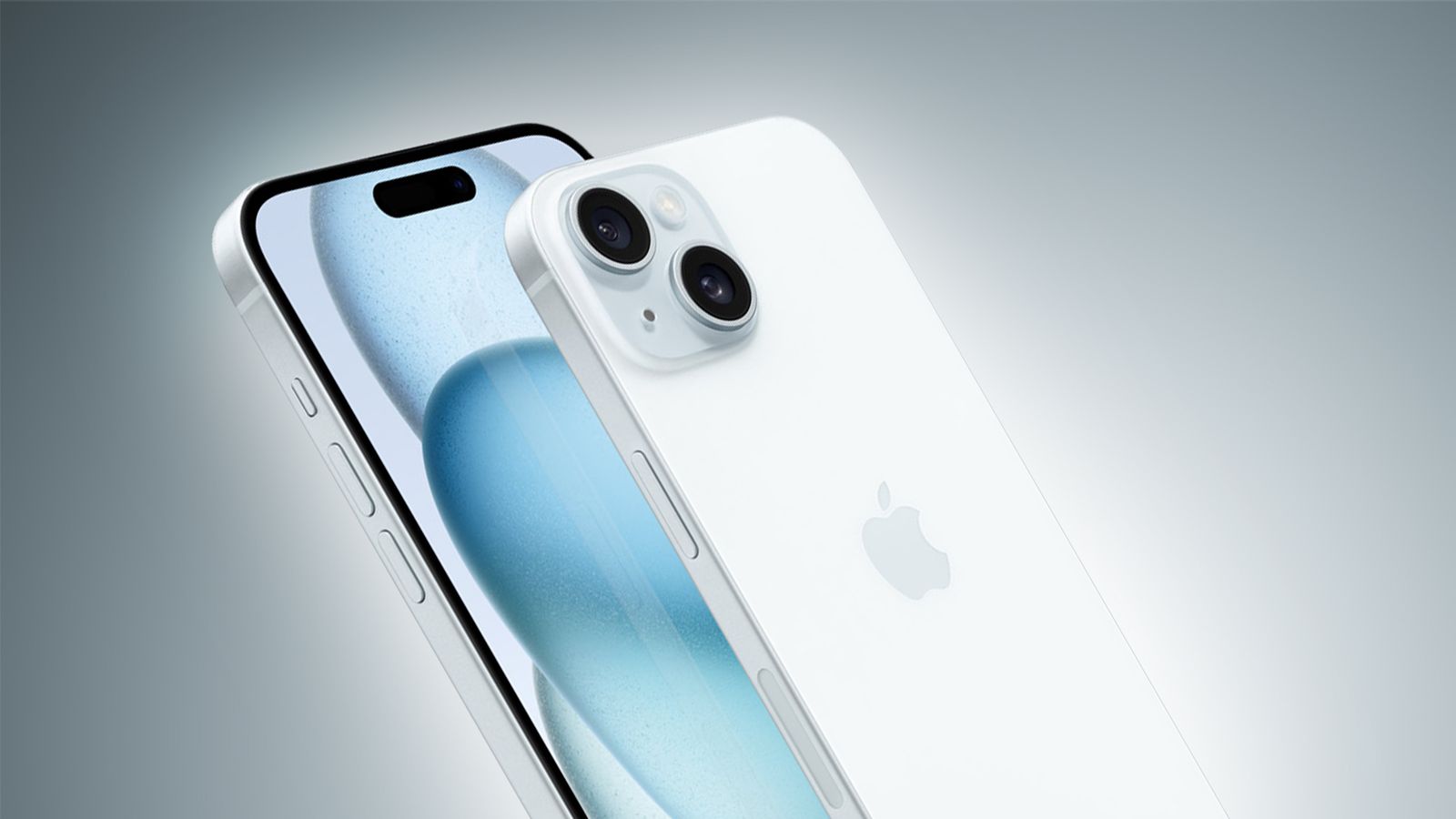 iPhoneIslam.com سے دو آئی فونز، ایک چہرہ اوپر اور ایک چہرہ نیچے، اپریل 2023 تک سامنے اور پیچھے کے ڈیزائن کی نمائش کرتے ہوئے، کیمرے کے نظام پر توجہ مرکوز کرتے ہوئے۔