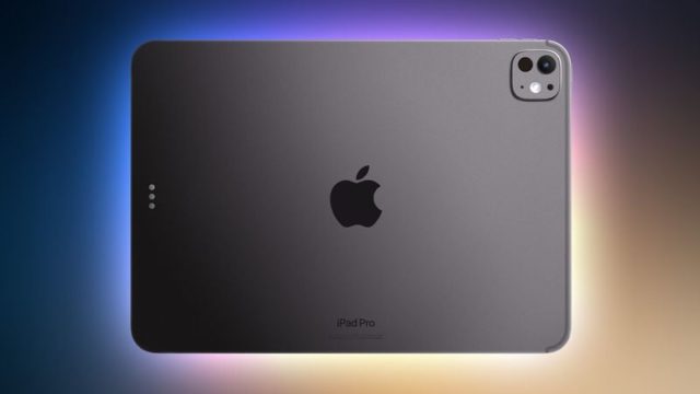 من iPhoneIslam.com، يظهر جهاز iPad Pro باللون الرمادي من الخلف، ويعرض شعار Apple والكاميرا والنص "iPad Pro" في الأسفل على خلفية متدرجة، مع إشارة دقيقة إلى "أخبار الهامش الأسبوع 24 - 30 مايو".