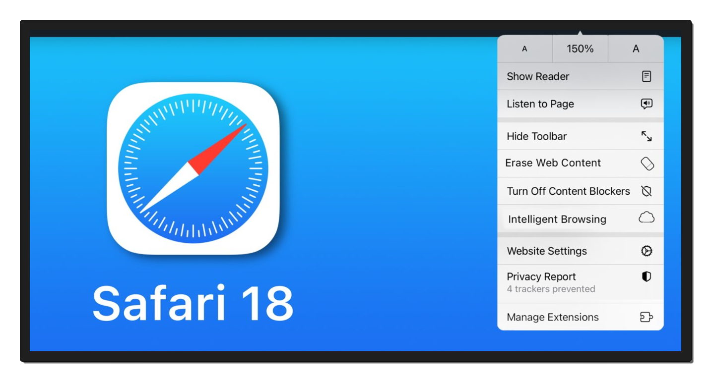 Браузер Safari в iOS 18: большая порция функций искусственного интеллекта!  - iPhone Ислам