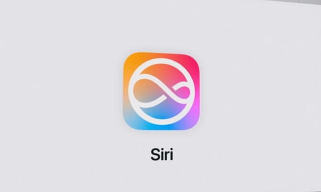 来自 iPhoneIslam.com iOS 18 中的 Siri 徽标采用彩色渐变背景，中间有一个无穷大符号。