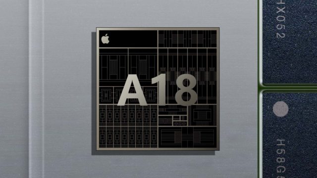 From iPhoneIslam.com, a close-up of a computer chip with the number "A18" and the Apple logo printed on it, set to appear in the upcoming launch of the iPhone 16, scheduled to launch in just one month.