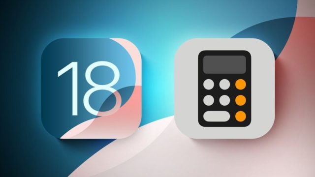 From iPhoneIslam.com, two app icons on a gradient background: one displays "iOS 18" on a teal square, the other is the Computer Master app with orange and white buttons on a gray square.