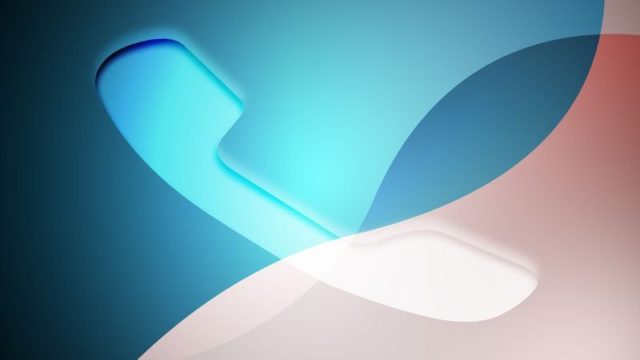 Do iPhoneIslam.com, uma imagem abstrata com formas sobrepostas em azul, branco e rosa claro, lembrando o design suave e fluido introduzido na atualização do iOS 18.