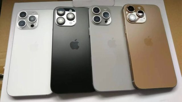 Z iPhoneIslam.com wynika, że ​​cztery iPhone'y, które mają być iPhone'em 16, są ułożone obok siebie w różnych kolorach: białym, czarnym, srebrnym i złotym. Każdy telefon ma z tyłu potrójny aparat i oczekuje się, że ten zestaw będzie taki miał pojawić się na nadchodzącym wielkim wydarzeniu.