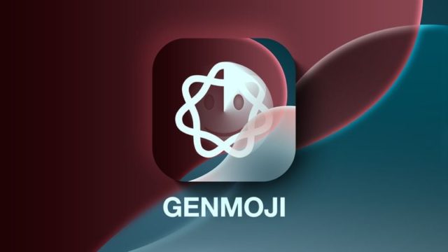 من iPhoneIslam.com، أيقونة تطبيق بوجه مبتسم وتصميم ذري، تحمل اسم "GENMOJI"، على خلفية متدرجة من اللونين الأحمر والأزرق المخضر. مثالية لمستخدمي iOS 18.2 الذين يبحثون عن رموز تعبيرية مخصصة لتحسين تجربة المراسلة الخاصة بهم.